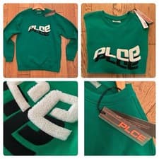 Image of 883 POLICE (PLCE) Crew Sweatshirt Jade Green | Embroider/ Flocked Logo LARGE £75