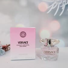 Image of Versace Bright Crystal Eau De Toilette 5ml Miniature Dab On BNIB 'IMPERFECT BOX'