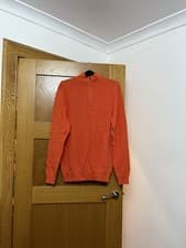 Image of Amazon essentials cotton quarter zip jumper Colour Orange Size Extra Small