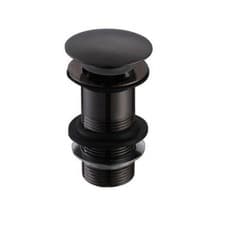 Image of Black Click Clack Unslotted Basin Waste - Arissa ARIMB019