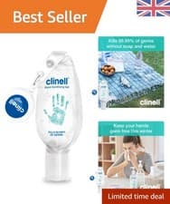 Image of Dermatologically Tested Hand Sanitiser Gel - 50ml, Moisturising & Quick Action