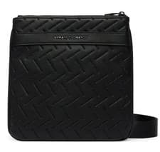 Image of Armani Exchange 02597 AF22652 Embossed Flat Repeat Logo Leather Cross Body Bag