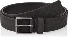 Image of BOSS HUGO BOSS THER HBBH-N SZ35, 50461652 EMBOSSED BELT. BLACK, 105 cm, 40", NEW