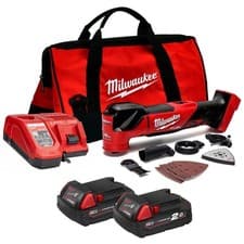 Image of Milwaukee M18FMT-202B 18V FUEL Brushless Multi-Tool Kit + Accessories 2X 2.0Ah