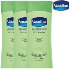Image of Vaseline Intensive Care Aloe Soothe Body Lotion 200ml , Pack 3