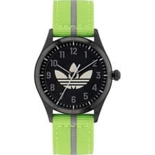 Image of Adidas Originals Green Unisexs Analogue Watch Code Four AOSY23040