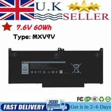 Image of MXV9V 60Wh Battery For Dell Latitude 5300 5310 7300 7400 5VC2M N2K62