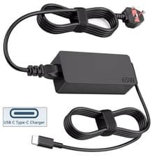 Image of 65W Lenovo ThinkPad USB-C Laptop Charger T14 and Others Type C Power Adapter UK.
