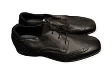 Image of START-RITE Brogue Snr Leather Lace-up School Shoes UK 5.5F (EU 39F) - Black S16