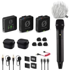 Image of Rode Wireless Pro Microphone Set with Handheld Mic and keepdrum Windscreen
