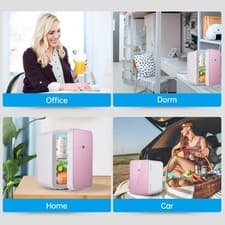Image of Aoresac Mini Fridge 8 Liter Capacity Touchscreen Small Refrigerator With Gla HOT