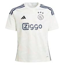 Image of Kids Football Shirt White 2023-2024 Ajax Away Jersey Regular Fit T-Shirt Top