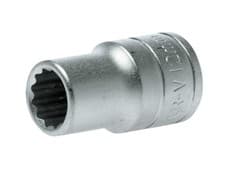 Image of Teng 12mm Bi Hexagon Socket 12-Point 1/2in Drive Satin Finish TENM120512
