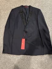 Image of Mens Hugo Boss Navy Blazer Size 98 Regular Fit Suit Jacket UK Large