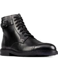 Image of CLARKS CLARKDALE HI MENS BLACK LEATHER OXFORD CHELSEA BOOTS UK SIZE 8 G EUR 42