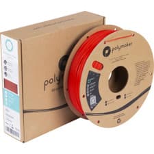 Image of PolyMax PLA 1.75mm | 750g, Polymaker 3D Printer Filament, Tough PLA, Red colour