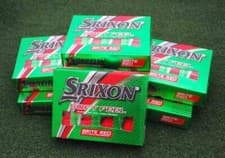 Image of Srixon Golf Soft Feel Brite Matte Finish Golf Balls - 6 Dozen Red - NEW
