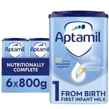Image of Aptamil 1 First Baby Milk Powder From Birth 800g (Pack of 6)