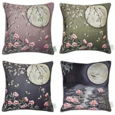 Image of The Chateau by Angel Strawbridge Moonlight Cushions Full Moon Lilies Roses