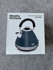 Image of Morphy Richards Venture Retro Pyramid 1.5L 3KW Kettle in Basalt Colour 100335