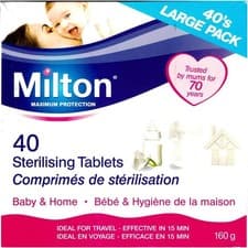 Image of Milton Sterilising Tablets - Pack of 40 (Pack of 1)