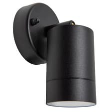 Image of GU10 IP44 Outdoor Adjustable Wall Light 15cm - Stainless Steel/Aluminium