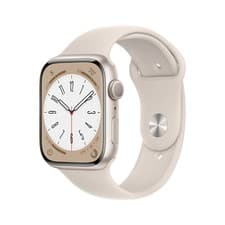 Image of Apple Watch Series 8 (GPS 45mm) Starlight Aluminium Case with Starlight Sport
