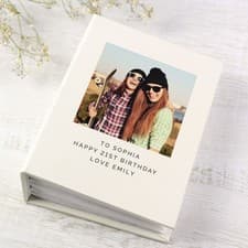 Image of Personalised Photo Upload 6x4 Photo Album with Sleeves Personalised Photo Book