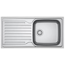 Image of Franke Kitchen Sink Inset 1 Bowl Stainless Steel Reversible Drainer 1000 x 500mm