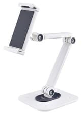 Image of Adjustable Wall/Desktop Tablet Stand With Articulated Arm 4.7"-12.9" Screen Size