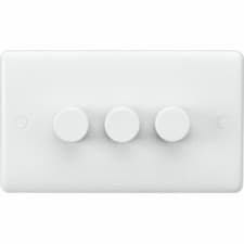 Image of Knightsbridge White Curved Edge Range of Switches and Sockets