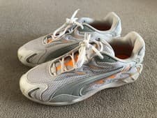 Image of PUMA Inhale "White Heat Fire" Trainers White Size UK7 US8 EU40.5 Unisex NEW