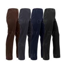 Image of WOMEN BOOTLEG TROUSERS SOFT STRETCH RIBBED PULL ON TROUSERS WITH PLUS SIZES
