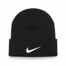 Image of Nike Cuffed Knit Team Beanie Black CW6117-010 Unisex Size OS New With Tags