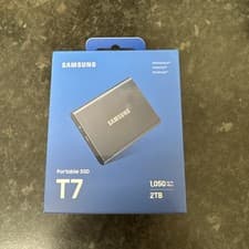 Image of Samsung T7 2TB Portable External SSD USB 3.2 Titan Grey Brand New Sealed Box