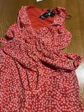 Image of Quiz Long Floral Sleeveless Wrap-style Split Dress Size 8 New