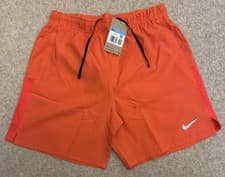 Image of Nike Challenger Dri-Fit 2-in-1 Stride Shorts | Size: M | Orange | RRP: £39.99