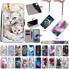 Image of Case For Motorola Moto G56 G86 Power Shockproof Leather Wallet Stand Phone Cover
