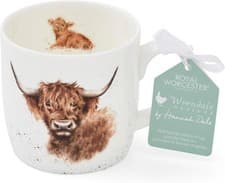 Image of Royal Worcester MMMT5629-XSM Wrendale Highland Cow Mug, Multi-Color, 310ml