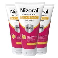 Image of Nizoral Anti-Dandruff Daily Prevent Shampoo 3 x 200ml