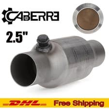 Image of 2.5 Inch Universal Sports Cat Catalytic Converter High Flow 400 Cells Stainless