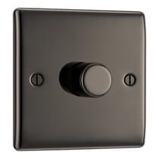 Image of BG Electrical Intelligent Single Wall Dimmer Switch, 2 Way, Raised Profile,
