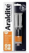 Image of Araldite Instant 24ml Syringe Two Part Epoxy Adhesive Super Glue Clear Repair
