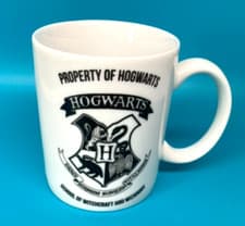 Image of Harry Potter Mug - Property Of Hogwarts - Crest - White Ceramic Cup - New Other