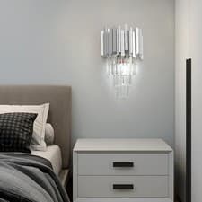 Image of Luxury Crystal Wall Light High Quality Crystal Wall Light Bedroom Lamp
