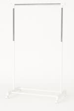 Image of Adjustable Heavy Duty Clothes Rail with Wheels for Bedroom & Garment Storage