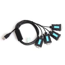 Image of 4 Port USB to RS232 Cable Male Serial Port Cable Adapter Cable F2X98340