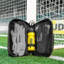 Image of FORZA Goalkeeper Glove Bag - for All Goalkeepers | 20cm x 12cm x 37cm, Black