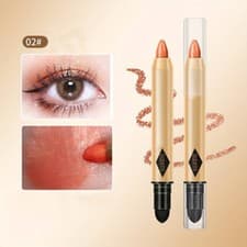 Image of Bobeini Double-Headed Highlighter Eyeshadow Pencil Shimmer Contouring Orange #02