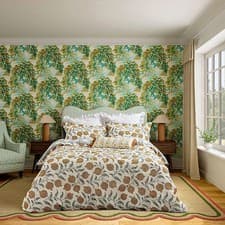 Image of Sanderson Anaar Duvet Cover Double Woad
